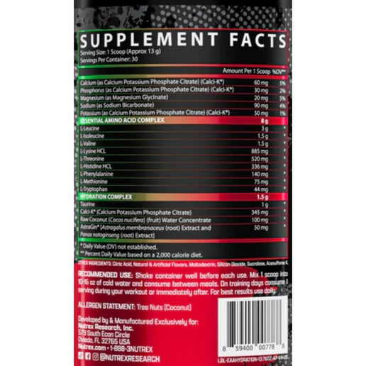 Nutrex Research EAA + Hydration (30 Servings)