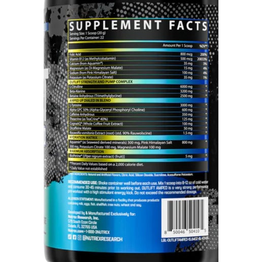 Nutrex Research Outlift Amped (22 Servings)